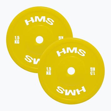 PE olimpiai súly HMS TPP01 2 x 1,5 kg sárga