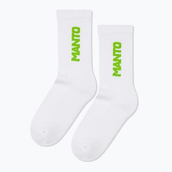 Zokni MANTO Logotype white/green