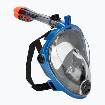 AQUA-SPEED Spectra 2.0 teljes arcú maszk snorkelinghez fekete/kék