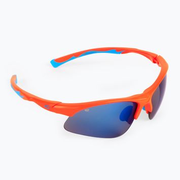 GOG Balami matt neon narancs / kék / kék tükör gyermek kerékpáros szemüveg E993-3