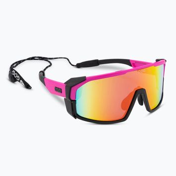 Napszemüveg GOG Annapurna matt neon pink/black/polychromatic red
