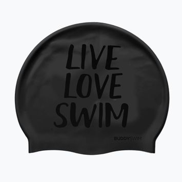BuddySwim LLS Szilikon úszósapka fekete