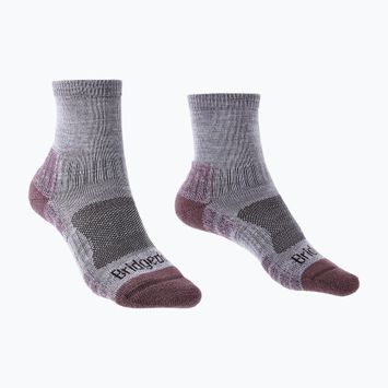 Női zoknik Bridgedale Lightweight Merino Performance 3/4 Crew Original heather/damson