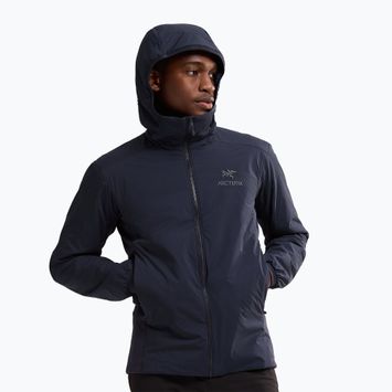 Férfi Arc'teryx Atom Hoody szigetelt kabát fekete zafír