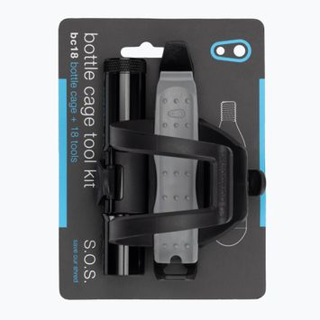 Crankbrothers Multitool S.O.S. BC17 Bottle Cage Kit black szerszámkészlet palacktartóhoz