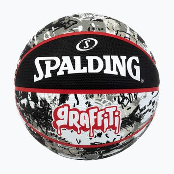 Kosárlabda Spalding Graffiti fekete/piros Méret: 7