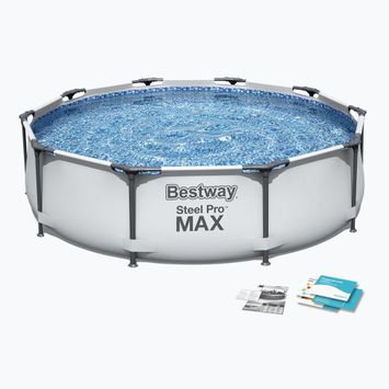 Fémvázas medence Bestway Steel Pro Max Pool 305 x 76 cm szürke