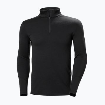 Férfi Termoaktiv pulóver Helly Hansen Lifa Merino Midweight 1/2 Zip black