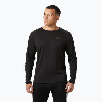 Férfi hőaktív pulóver Helly Hansen Lifa Active Stripe Crew fekete
