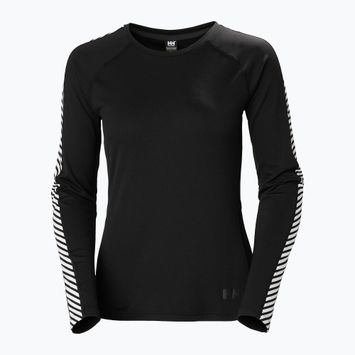 Női hőaktív pulóver Helly Hansen Lifa Active Stripe Crew fekete