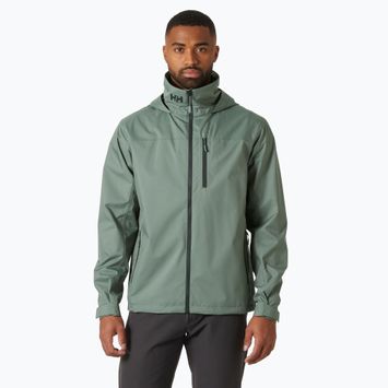 Férfi vitorlás kabát Helly Hansen Crew Hooded 2.0 szürke kaktusz szürke