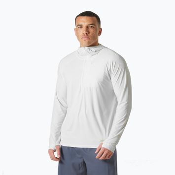 Férfi trekking pulóver Helly Hansen Shine Solen 1/2 Zip Hoodie fehér