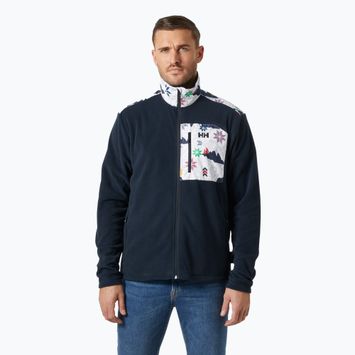 Férfi Helly Hansen Daybreaker Block pulóver navy cortina aop