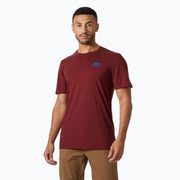 Férfi Helly Hansen Nord Graphic póló mars piros
