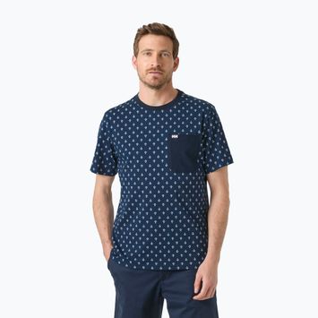 Férfi póló Helly Hansen Hudson navy aop