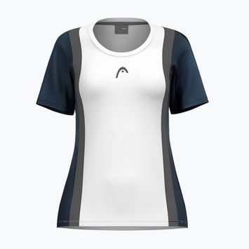 Női tenisz póló HEAD Club 25 Tech W navy/white