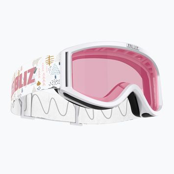 Gyerek síszemüveg Bliz Pixie Jr white/pink