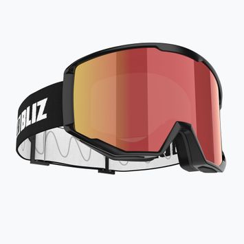Síszemüveg Bliz Spark black/brown&red