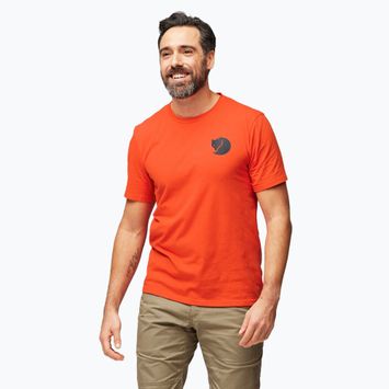 Férfi póló Fjällräven Walk With Nature flame orange