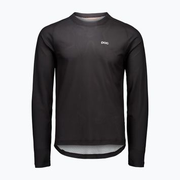 Férfi kerékpározás hosszú ujjú POC Motion Air Jersey uránium fekete
