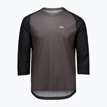 Férfi kerékpáros mez POC Motion Air Jersey 3/4 szürke szilvanit szürke