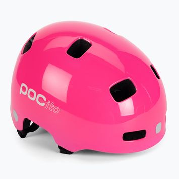 Gyermek kerékpáros sisak POC POCito Crane MIPS fluorescent pink
