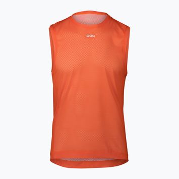 Férfi kerékpáros trikó POC Air Indoor Vest zink orange