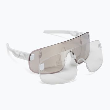 Kerékpáros szemüveg POC Elicit hydrogen white/clarity road silver