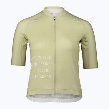 Női kerékpáros mez POC Pristine Print prehnite zöld