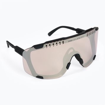 Kerékpáros szemüveg POC Devour uranium black/clarity trail silver