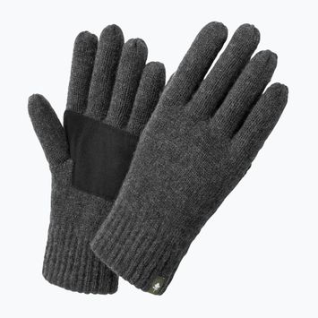 Női túrakesztyű Pinewood Knitted Wool d.anthracite mel