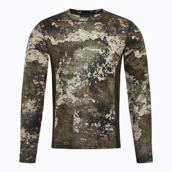 Férfi hosszú ujjú túrafelső Pinewood Furudal Camou InsectSafe strata/moss green