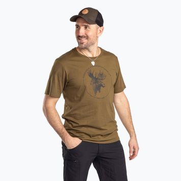 Férfi Pinewood Moose oliva színű póló