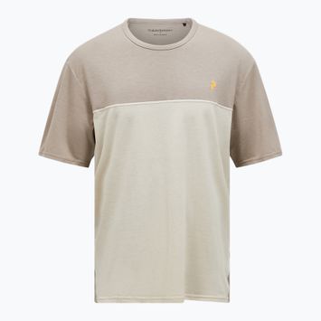 Férfi Peak Performance Trail Wool Blend póló avid beige/sand köd