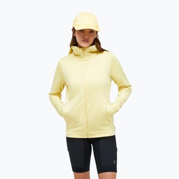Női Peak Performance Rider Tech Zip kapucni sárga színben