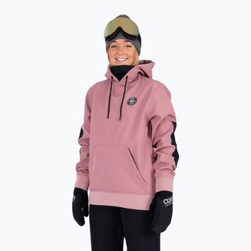 Snowboardos pulóver Colourwear Est 2010 Hood dk rose
