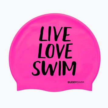 BuddySwim LLS Szilikon rózsaszín úszósapka
