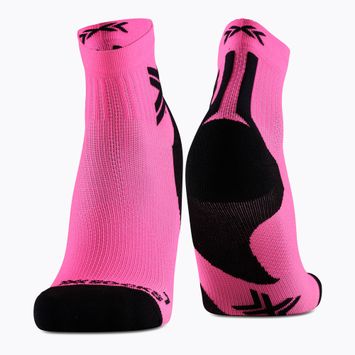 Férfi zokni X-Socks Run Discover Ankle fluo rózsaszín/x fekete