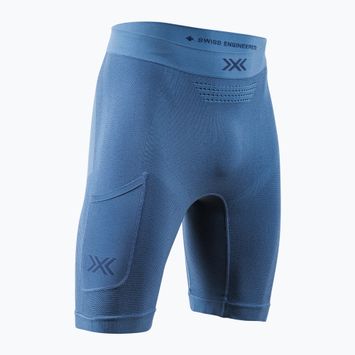Férfi X-Bionic Xceed Run Tights skótkék/tengerészkék termo rövidnadrág