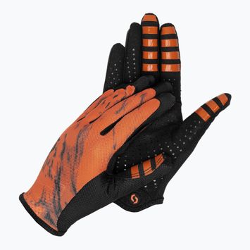 Férfi kerékpáros kesztyű SCOTT Traction braze orange/black