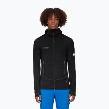 Férfi Mammut Taiss Light ML kapucnis fleece pulóver fekete