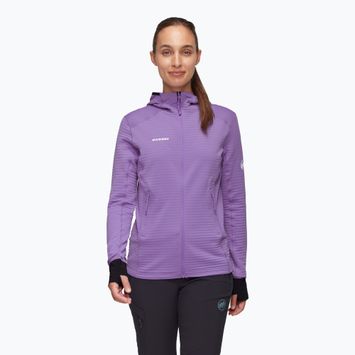 Mammut női trekking pulóver Taiss Light ML kapucnis lavandin fekete