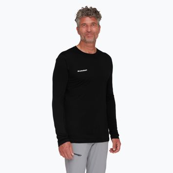 Férfi hosszú ujjú felső Mammut Tree Wool FL black 01690