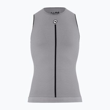 Férfi kerékpáros pulóver ASSOS nyári NS Skin Layer P1 szürke