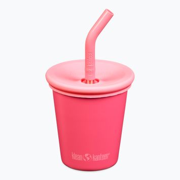 Klean Kanteen Kid's Steel Straw Lid bögre 296 ml rouge piros