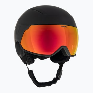 Giro Orbit Spherical matt fekete / élénk parázs síbukósisak