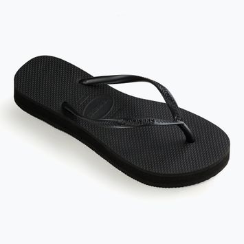 Női Havaianas Slim Platform flip flopok fekete