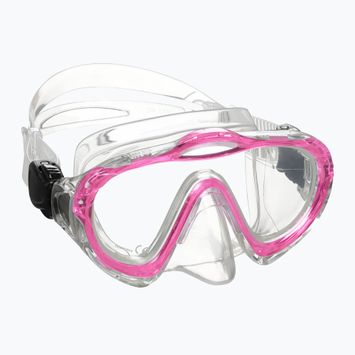 Gyerek snorkeling maszk Mares Sharky Junior pink/clear