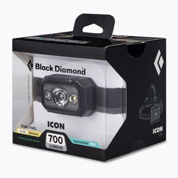 Black Diamond Icon 700 fejlámpa szürke BD620656540004ALL1