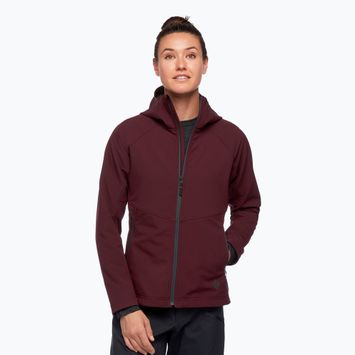 Női softshell dzseki Black Diamond Element bordeaux-i színű kabát